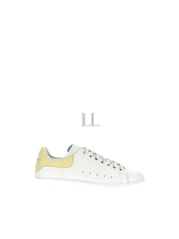 Oversized Yellow Tab Low Top Sneakers White - ALEXANDER MCQUEEN - BALAAN 2