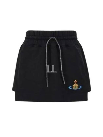 Logo A-Line Skirt Black - VIVIENNE WESTWOOD - BALAAN 2