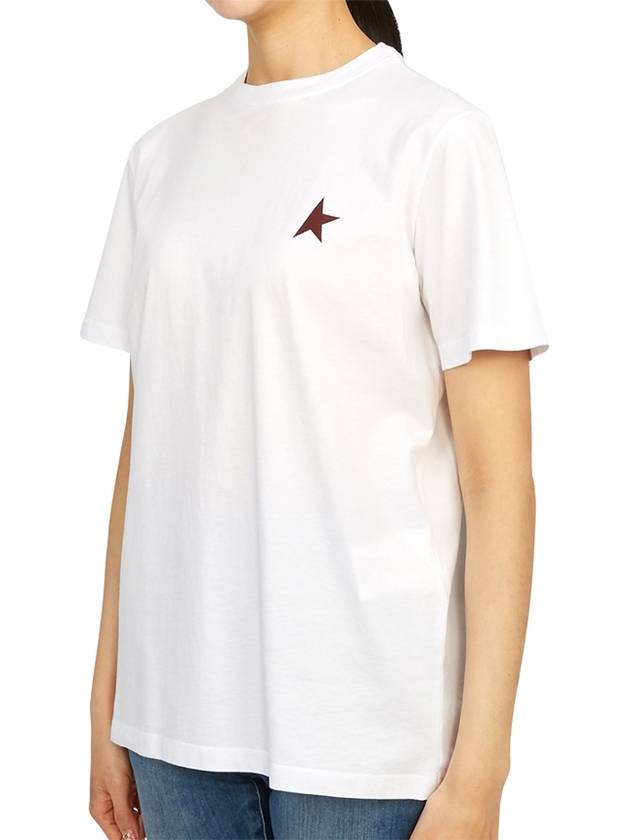 Small Star Crew Neck Short Sleeve T-Shirt White - GOLDEN GOOSE - BALAAN 3