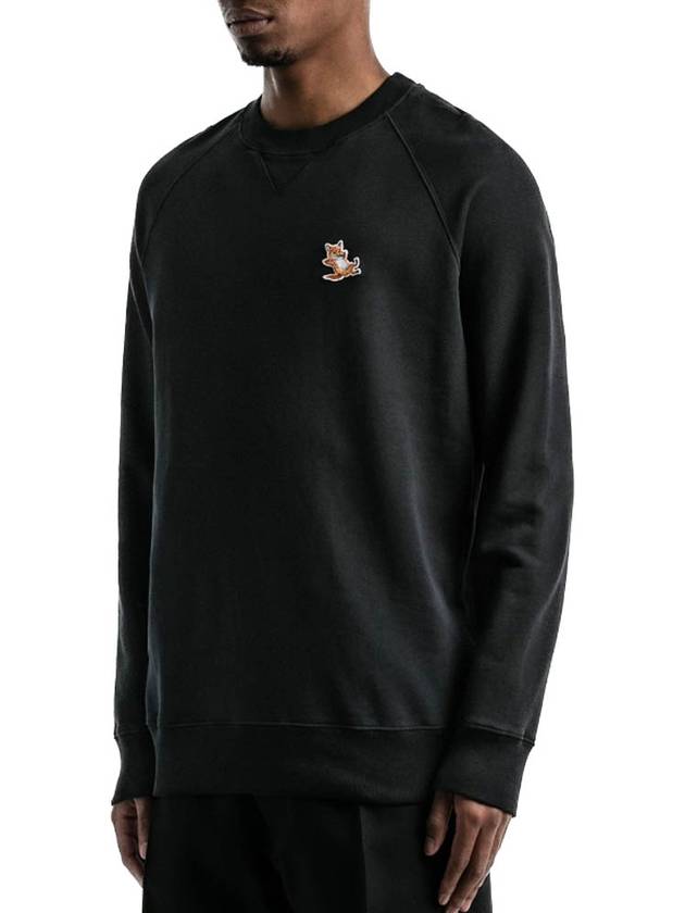 Chillax Fox Patch Classic Sweatshirt Black - MAISON KITSUNE - BALAAN 4