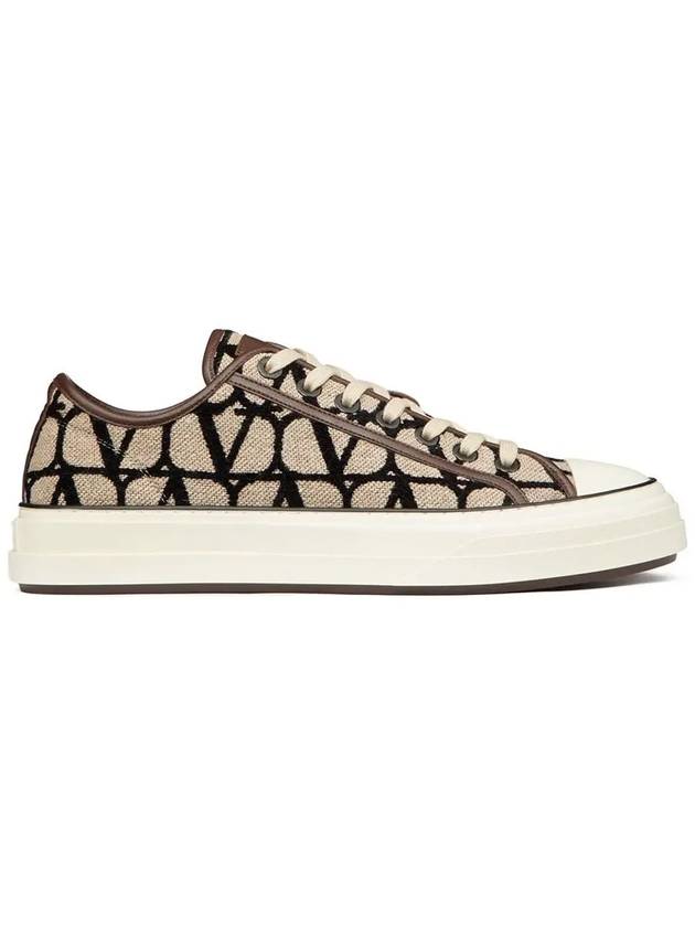 Toile Iconographe Low Top Sneakers Ivory - VALENTINO - BALAAN 3