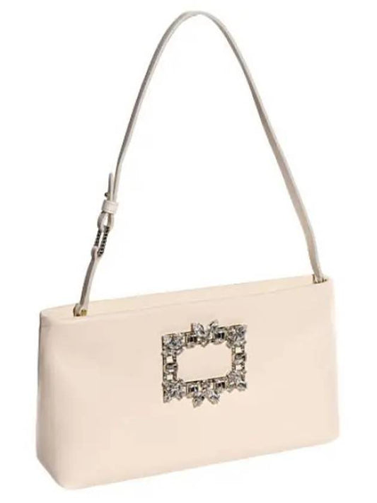 Shoulder Bag Night Lily Broche Vivier Buckle Leather Mini - ROGER VIVIER - BALAAN 1