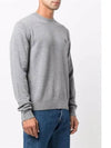 Face Patch Crew Neck Knit Top Grey Melange - ACNE STUDIOS - BALAAN 5