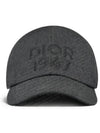 1947 Wool Ball Cap Anthracite Grey - DIOR - BALAAN 3