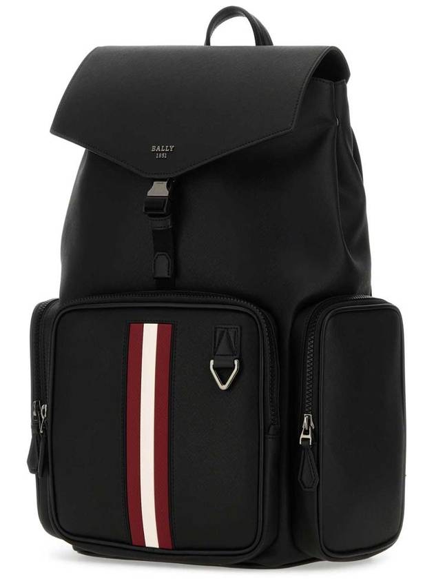 Maxi Maxi Leather Backpack Black - BALLY - BALAAN 3