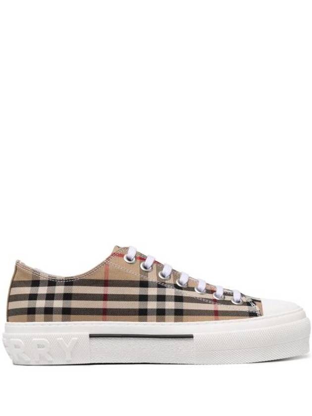 Vintage Check Cotton Sneakers Archive Beige - BURBERRY - BALAAN 2