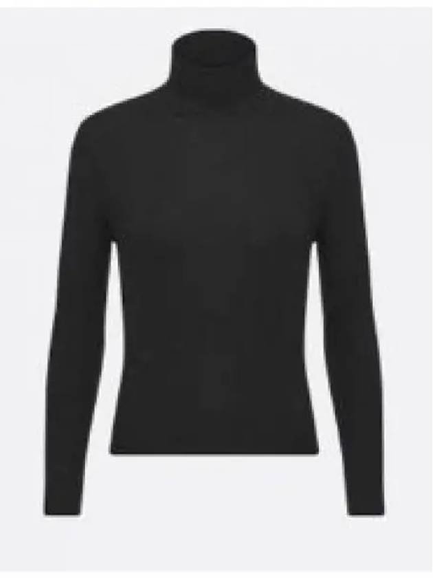 Cashmere Silk Long Sleeve Turtleneck Black - DIOR - BALAAN 2