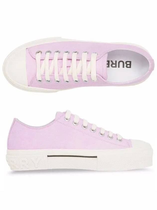 Embossed Canvas Low-Top Sneakers Pink - BURBERRY - BALAAN 2