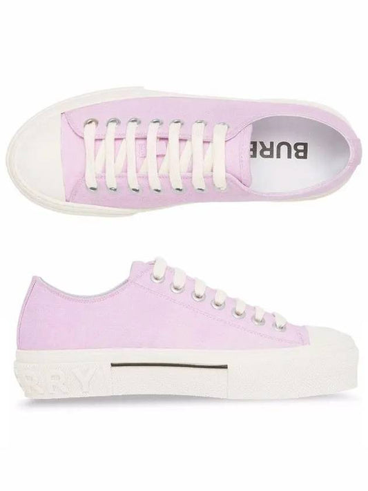 Embossed Canvas Low-Top Sneakers Pink - BURBERRY - BALAAN 2