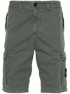 Cargo Bermuda Shorts Green - STONE ISLAND - BALAAN 2