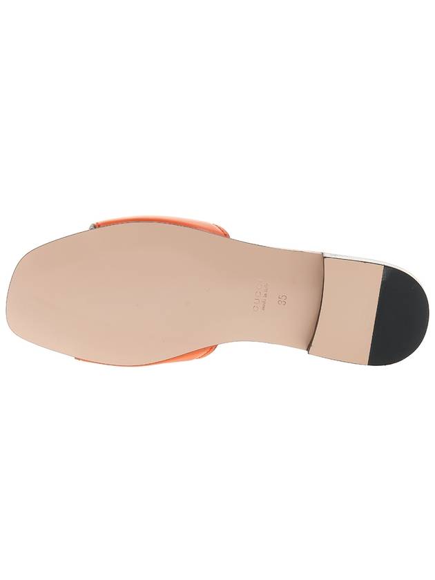 Interlocking G Cutout Sandals Slippers Orange - GUCCI - BALAAN.