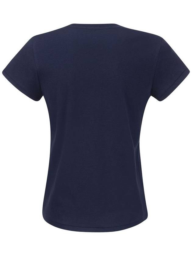 Embroidered Logo Cotton Short Sleeve T-Shirt Navy - POLO RALPH LAUREN - BALAAN 3