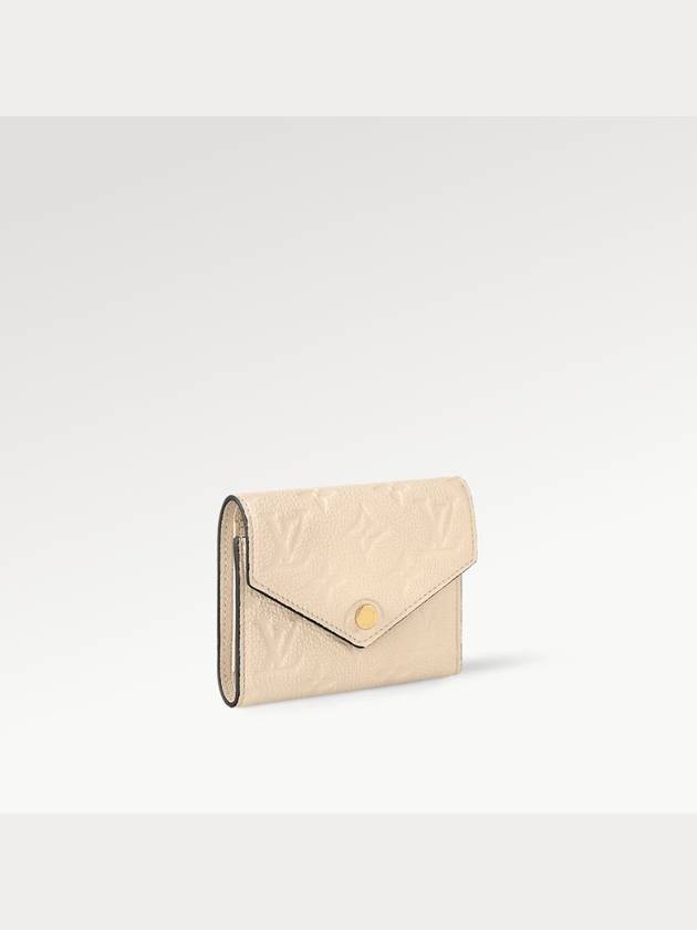 Victorine Leather Half Wallet Beige - LOUIS VUITTON - BALAAN 4