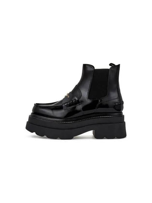 CARTER leather platform loafer boots black 270870 - ALEXANDER WANG - BALAAN 1