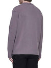 Lambswool GRS Crew Neck Knit Top Purple - CP COMPANY - BALAAN 4