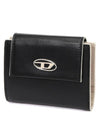 Coin S Leather Bi-Fold Wallet Black - DIESEL - BALAAN 2