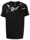 Men's Shadow Project Printing Short Sleeve T-Shirt Black - STONE ISLAND - BALAAN 2