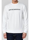 Logo Print Sweatshirt White - EMPORIO ARMANI - BALAAN 3