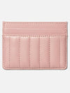 Women's Lola Quilted Leather Card Wallet Dusky Pink - BURBERRY - BALAAN 4