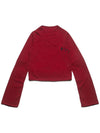 Cut Out Cropped Knit Top Red - DON’T ASK MY PLAN - BALAAN 3