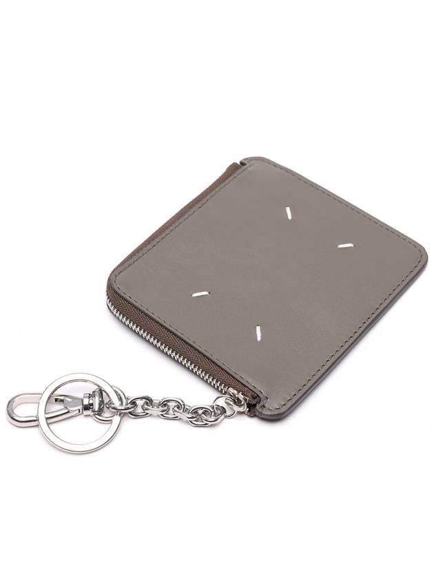 Stitch Half Zipper Card Wallet Grey - MAISON MARGIELA - BALAAN 6