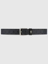 Men's Interlocking G Detail Belt Black - GUCCI - BALAAN 2