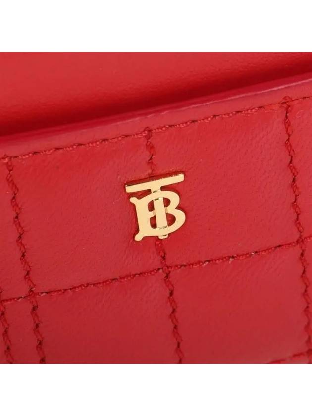 TB Quilted Card Wallet Red - BURBERRY - BALAAN 8