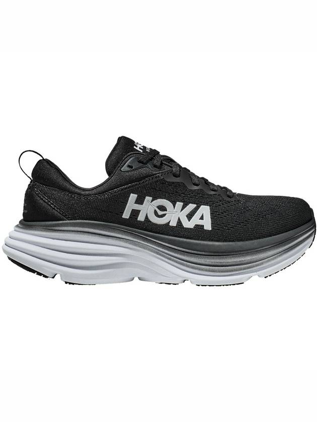 Bondi 8 Low Top Sneakers Black White - HOKA ONE ONE - BALAAN 2