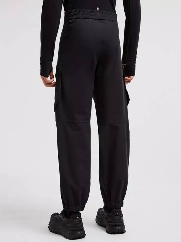 Grenoble Cargo Straight Pants Black - MONCLER - BALAAN 6