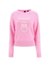 Love Bird Pullover Knit Top Pink - PINKO - BALAAN.