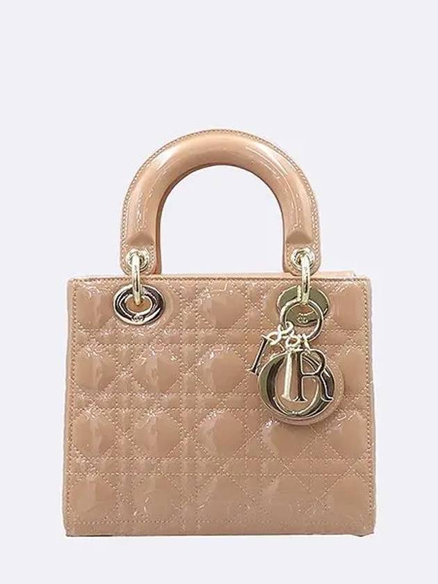 M0531OWCB Gold Lady Cannage Rose Patent Small 2WAY - DIOR - BALAAN 2