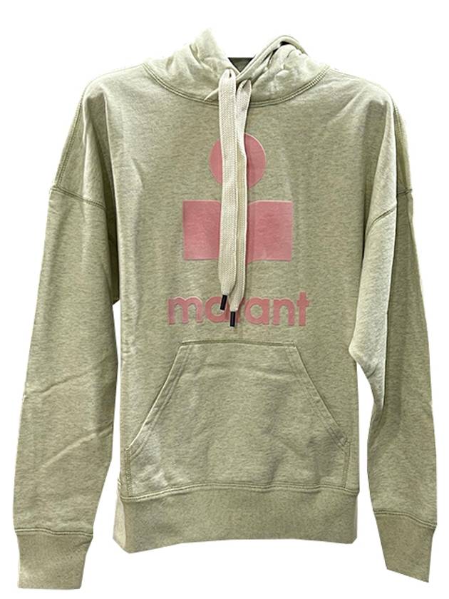 Mansel Logo Cotton Hoodie Light Yellow - ISABEL MARANT ETOILE - BALAAN 3