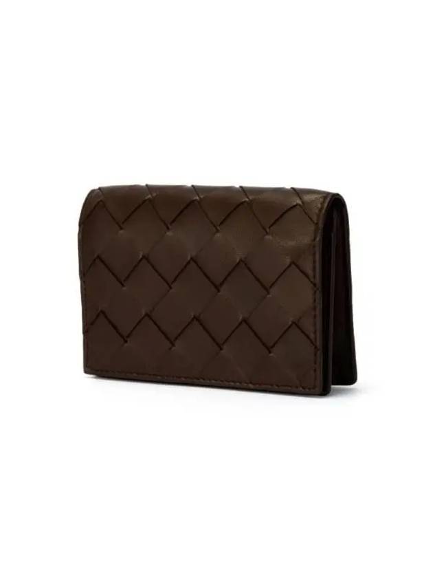 Intrecciato Leather Card Wallet Brown - BOTTEGA VENETA - BALAAN 4