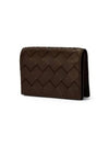 Intrecciato Card Wallet Brown - BOTTEGA VENETA - BALAAN 4