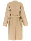 Eris Belt Virgin Wool Single Coat Beige - MAX MARA - BALAAN 3