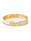 Hermes H700001 Blanc White Rose Gold Click Ache PM Bracelet - HERMES - BALAAN 2