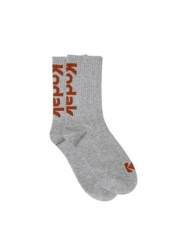 KODAK lettering point crew socks GRAY - KODO - BALAAN 1