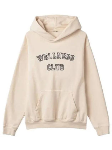 Wellness Club Hooded Beige T Shirt - SPORTY & RICH - BALAAN 1