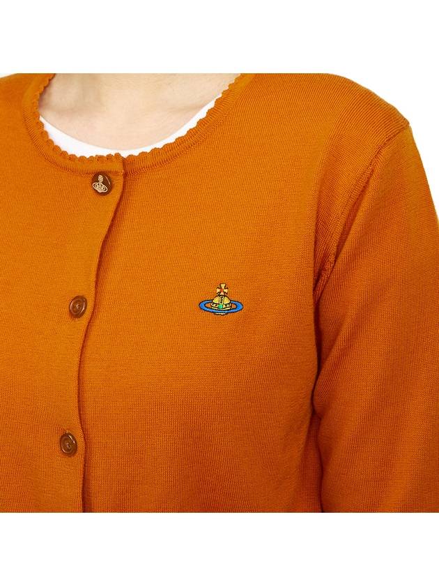 Bea Cropped Cardigan Orange - VIVIENNE WESTWOOD - BALAAN 8