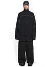 46 Men s Oversized Sporty Stitched Track Zip up Fleece Jacket - BALENCIAGA - BALAAN 4