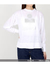 Klowia Logo Print Linen Sweatshirt White - ISABEL MARANT - BALAAN 8