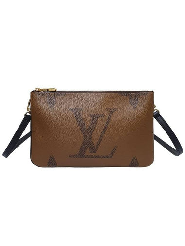 Women s M69203 Monogram Canvas Double Zip Pochette Mini Crossbody Bag - LOUIS VUITTON - BALAAN 1