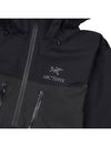 Alpha Embroidered Logo Hooded Jacket Black - ARC'TERYX - BALAAN 7