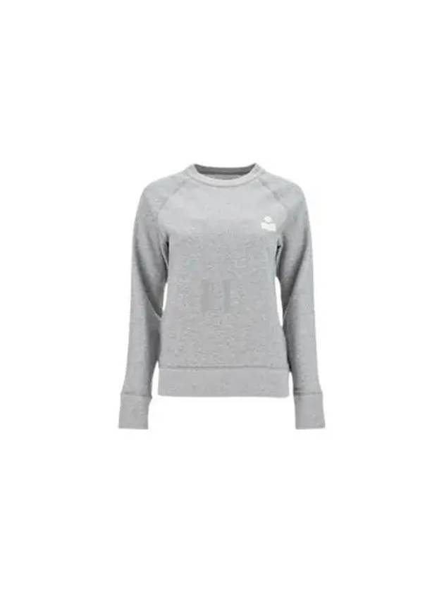 Mila Logo Cotton Sweatshirt Grey White - ISABEL MARANT - BALAAN 2