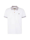 Logo Classic Stripe Polo Shirt White - VIVIENNE WESTWOOD - BALAAN 1