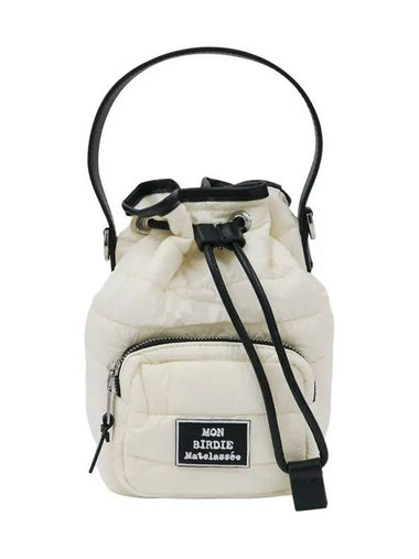 Montbird Luna padded aperture bucket bag WHITE - MONBIRDIE GOLF - BALAAN 1