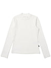 Mockneck rib t shirt OFF WHITE WOMAN - MALBON GOLF - BALAAN 1