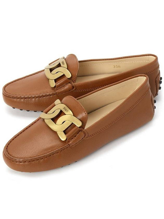 Women's Kate Gommino Driving Shoes Saddle Brown - TOD'S - BALAAN 2