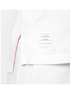 Logo Patch Lightweight Jersey Relaxed Fit Short Sleeve T-Shirt White - THOM BROWNE - BALAAN 7