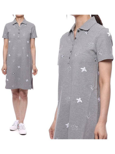 Women's Short Sleeve Pique Polo One Piece FJD070A_07254_055_21S - THOM BROWNE - BALAAN 1